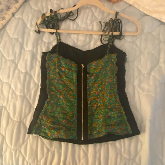 Marc jacobs green floral tank - Picture 3 of 3